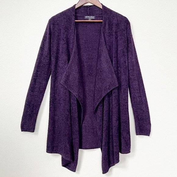 Barefoot Dreams Bamboo Cozy Chic Lite Calypso Wrap Cardigan Purple Size S/M $110 - Picture 3 of 15